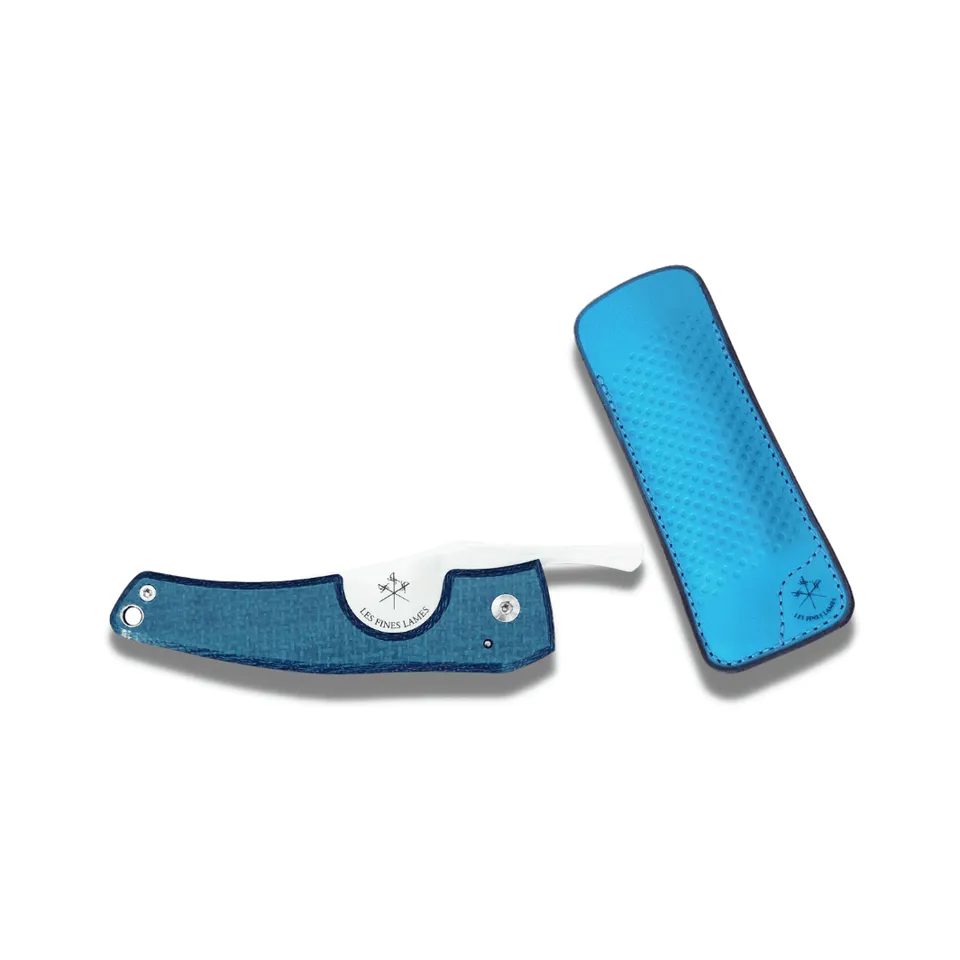 les-fines-lames-le-petit-zigarrenmesser-racing-blue-etui image 1