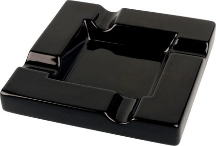 la-galana-aschenbecher-zigarrenascher-keramik-schwarz-4-ablagen image 1