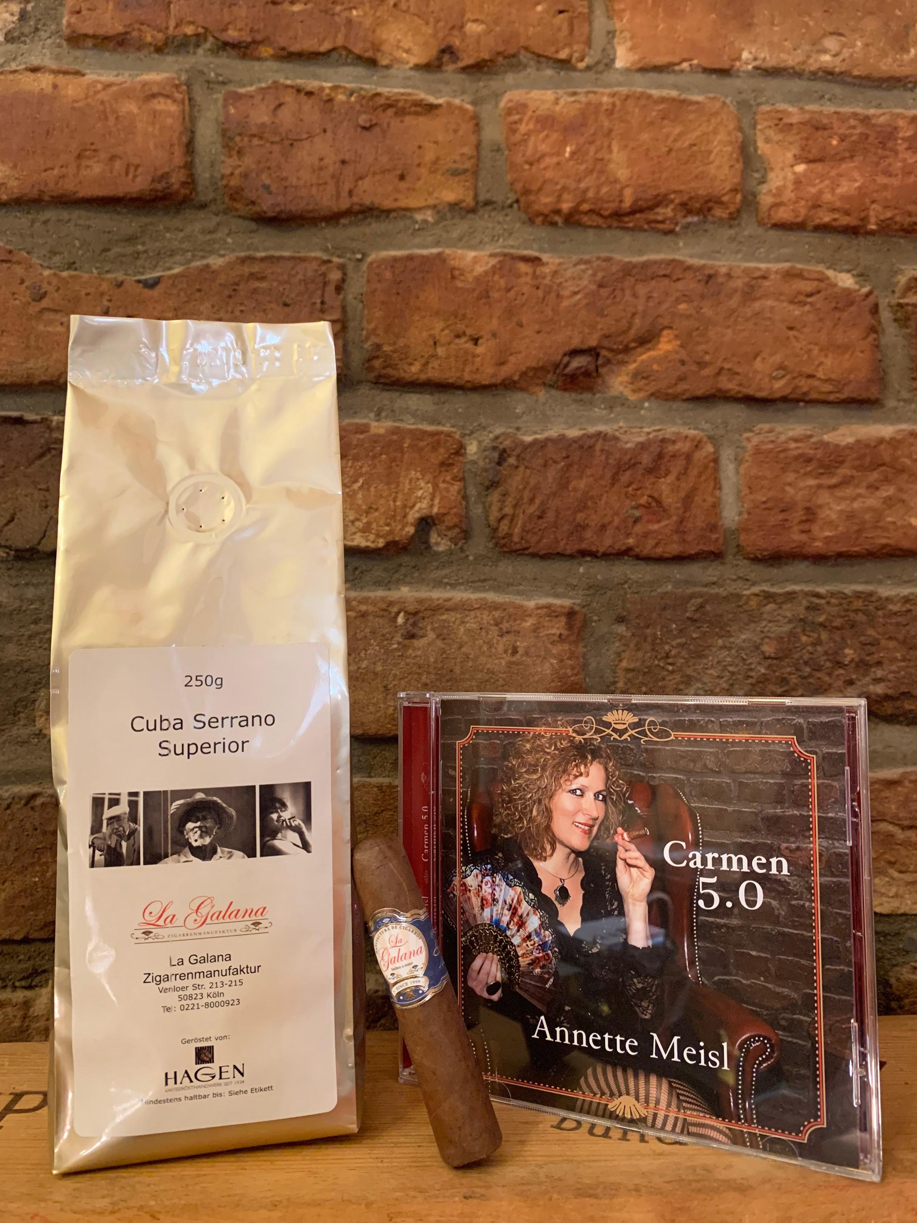 la-galana-ladies-geschenk-carmen-cd-kaffee-zigarre-set image 2