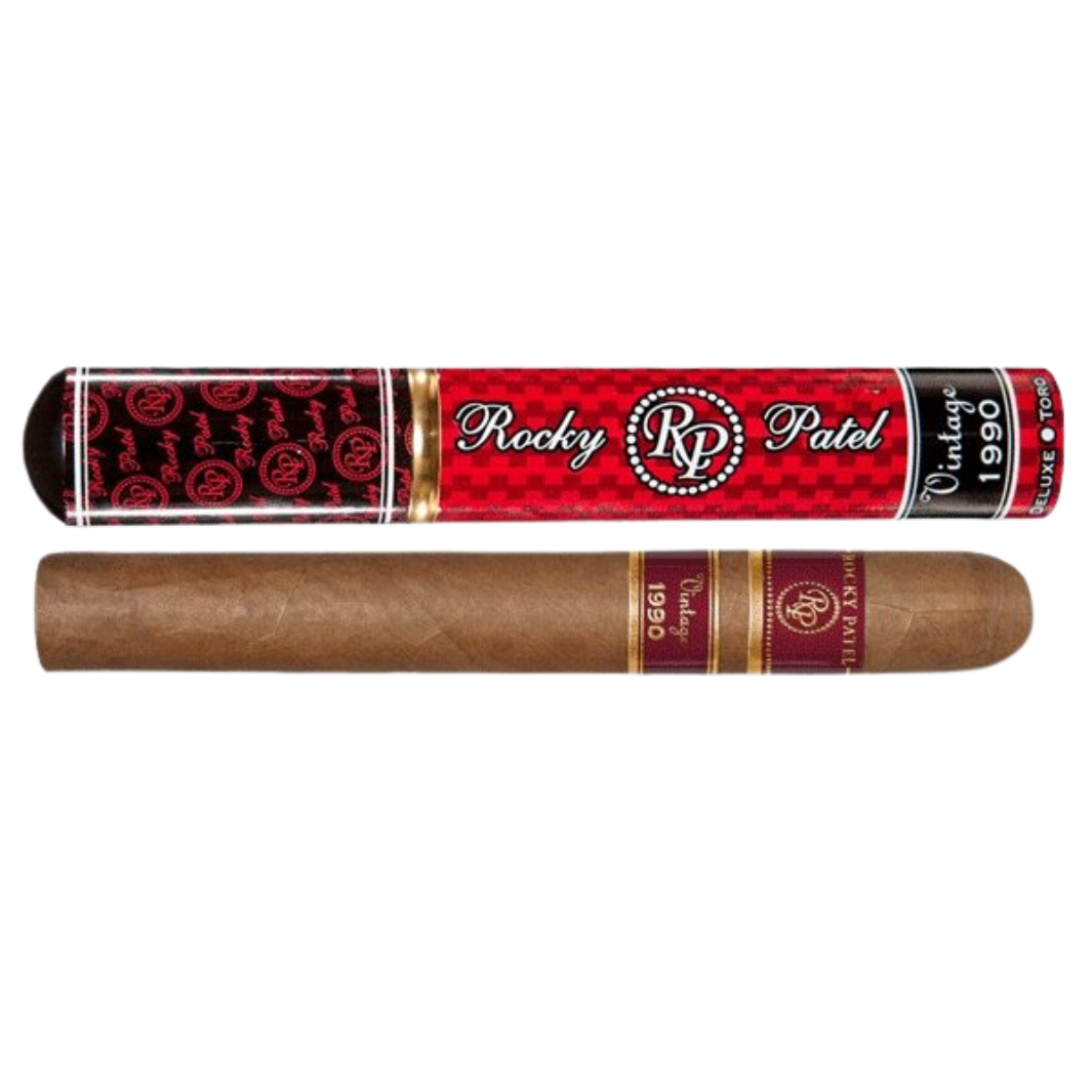 rocky-patel-vintage-1990-deluxe-toro-tube-zigarre-broadleaf image 1