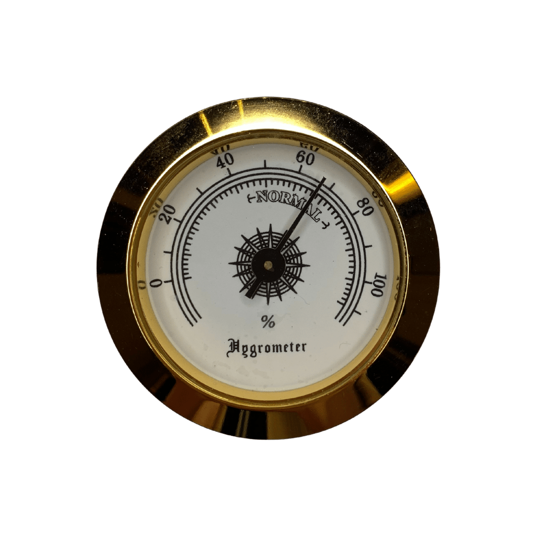 humidor-hygrometer-gold-thermometer-50-mm-magnet image 1