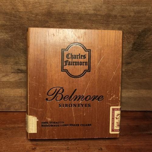 belmore-alte-zigarrenkiste-holz-antik-mit-tabakresten-rarit-t image 2