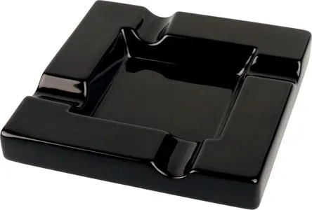 la-galana-aschenbecher-zigarrenascher-keramik-schwarz-4-ablagen image 1