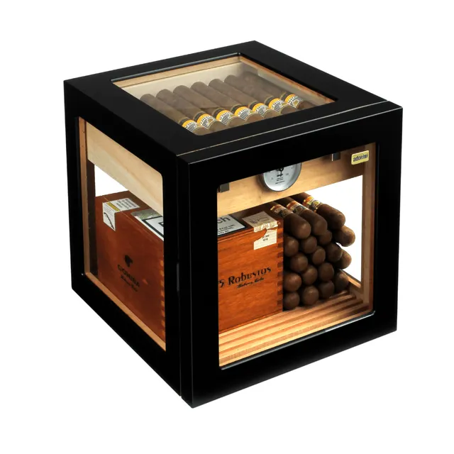 adorini-cube-deluxe-humidor-schwarz-glas-f-r-100-zigarren image 1
