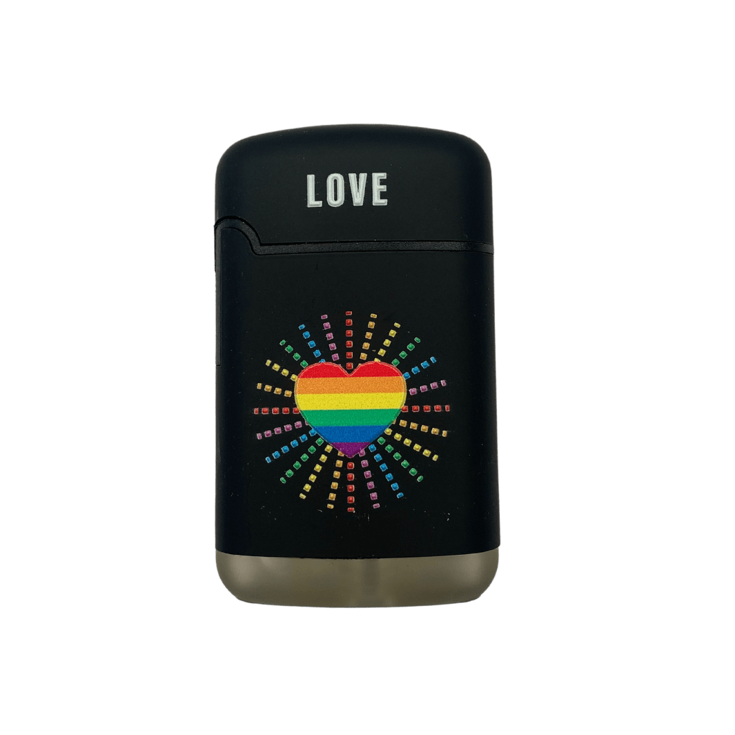 pride-zigarrenfeuerzeug-jetflame-einflammig-muster-love image 1
