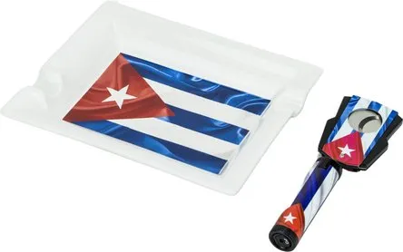 la-galana-cuba-flag-zigarren-set-mit-aschenbecher image 1