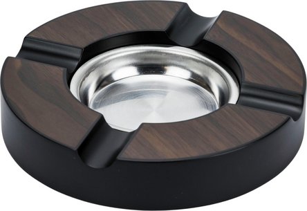 la-galana-aschenbecher-rund-4-ablagen-zigarrenascher-walnut-16-cm image 1