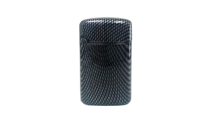 easy-torch-jetflame-feuerzeug-metall-carbonoptik-windfest image 1