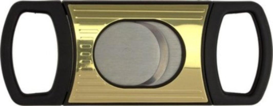 la-galana-zigarren-abschneider-gold-schwarz-doppelschnitt image 1