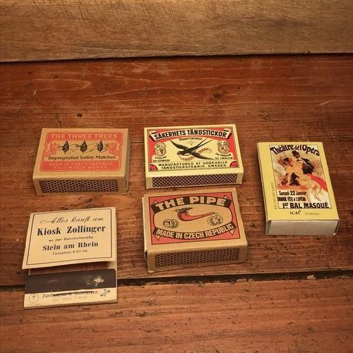 la-galana-streichholzsammlung-1-antike-h-lzer-5-st-ck image 1