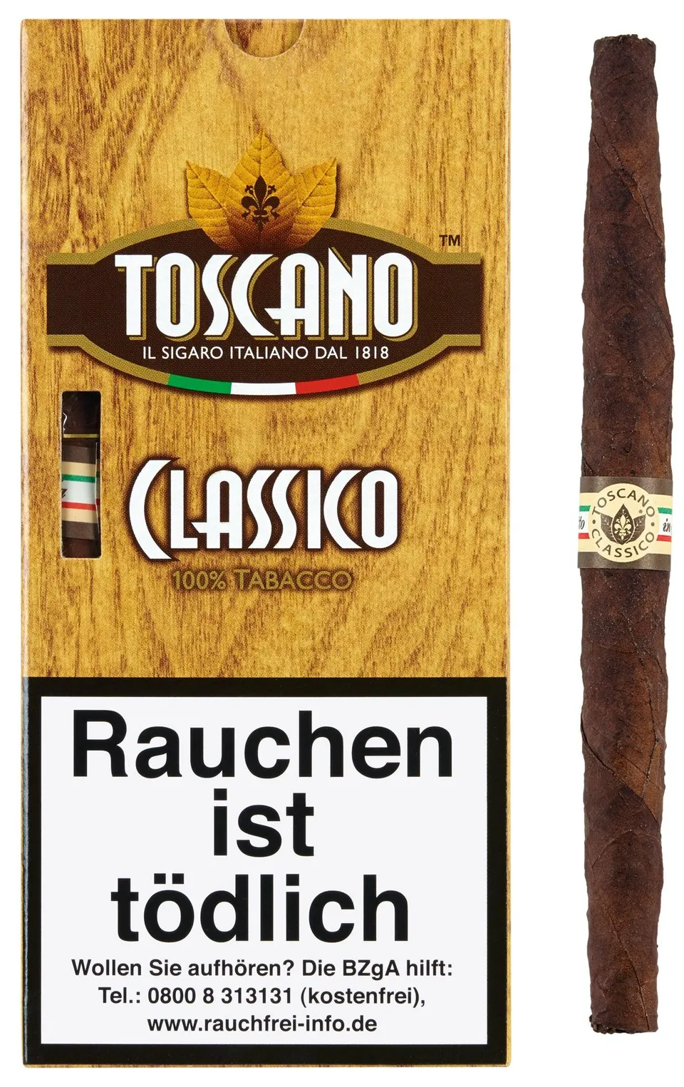 toscano-classico-cigarillos-5er-packung-italienisch-kentucky image 1