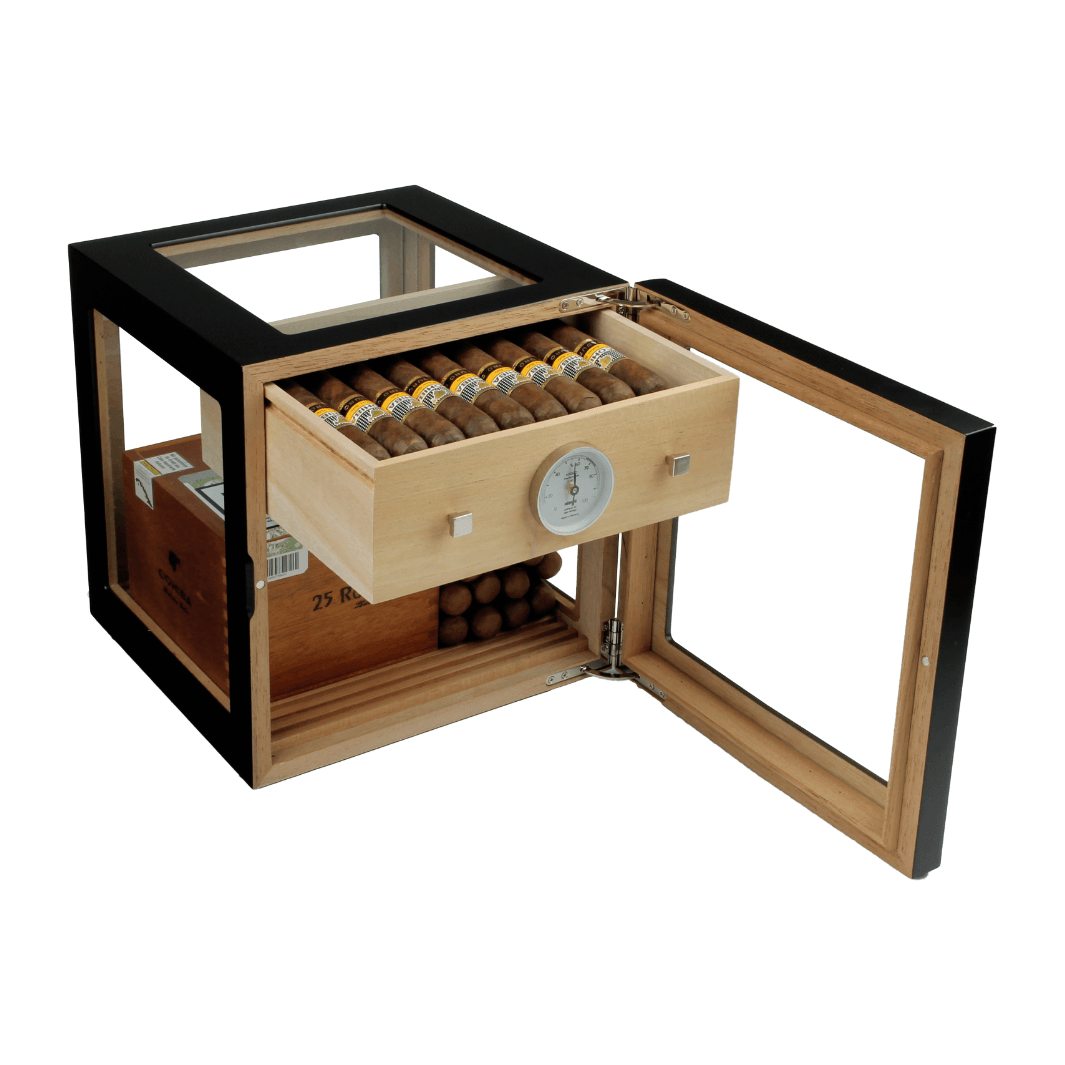 adorini-cube-deluxe-humidor-schwarz-glas-f-r-100-zigarren image 2