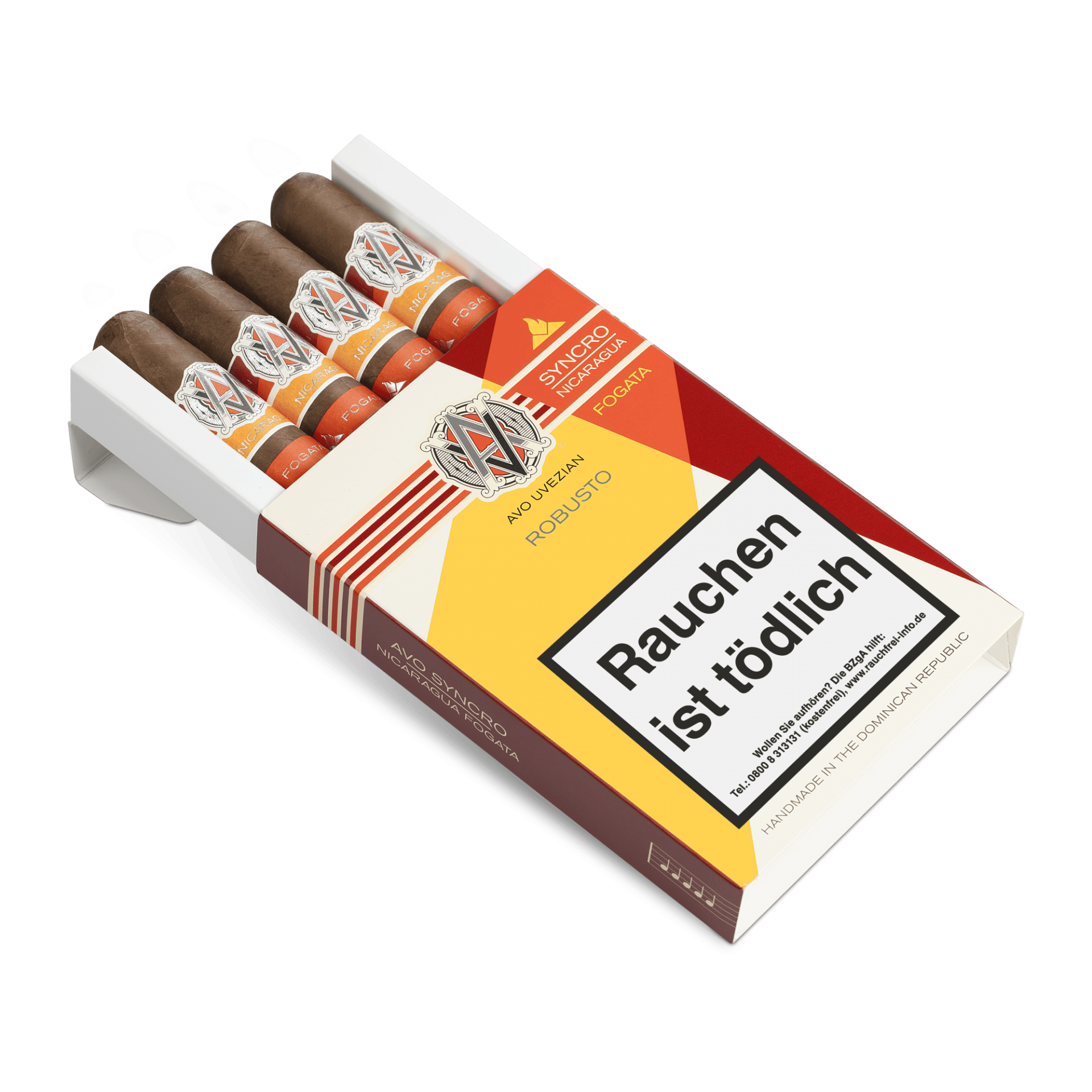 avo-syncro-nicaragua-fogata-robusto-zigarre-einzel-mittel image 3