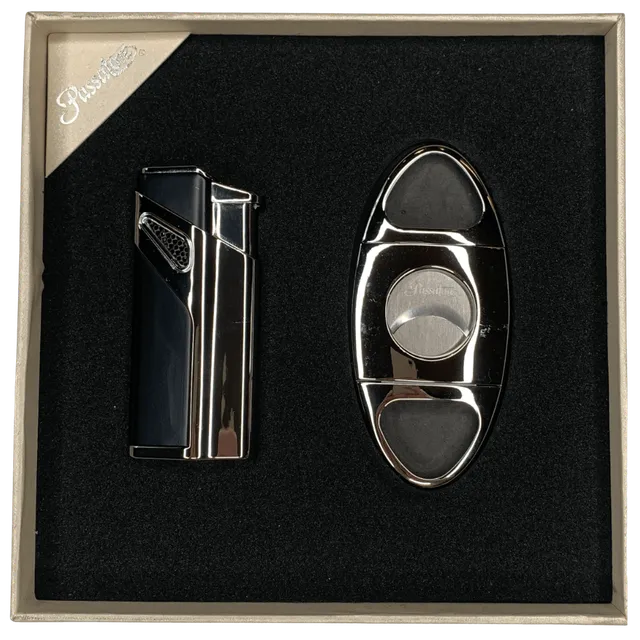 passatore-zigarrenset-3er-jet-feuerzeug-mit-cutter image 1
