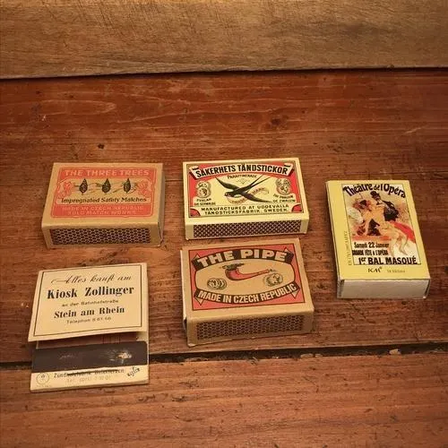 la-galana-streichholzsammlung-1-antike-h-lzer-5-st-ck image 1