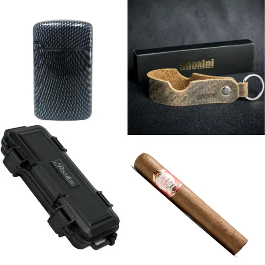 outdoor-geschenkset-zigarren-mit-etui-feuerzeug-zigarre image 1