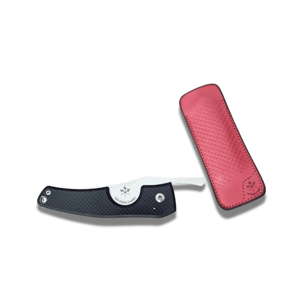 les-fines-lames-le-petit-zigarrenmesser-carbon-racing-red-etui image 1