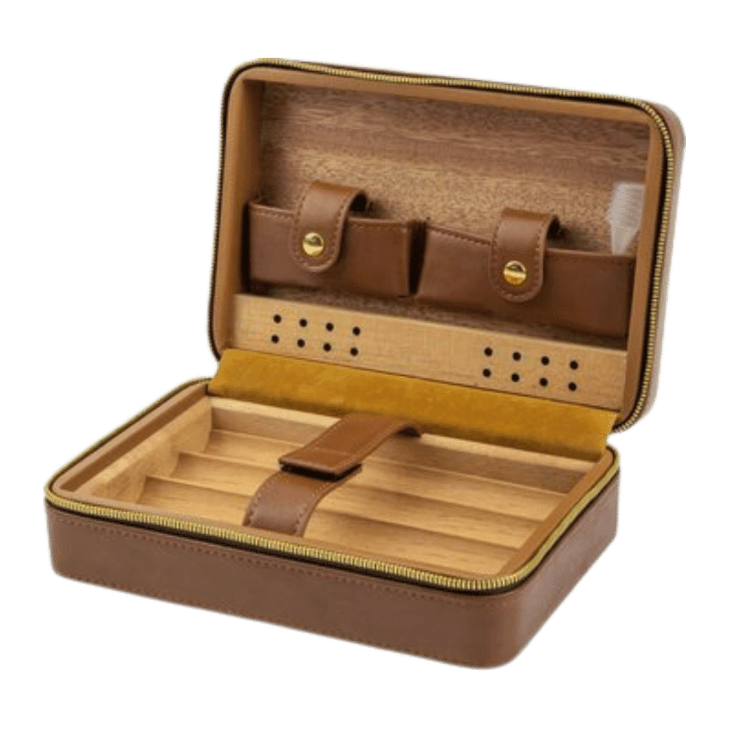 passatore-reisehumidor-lederoptik-hellbraun-f-r-5-zigarren image 2