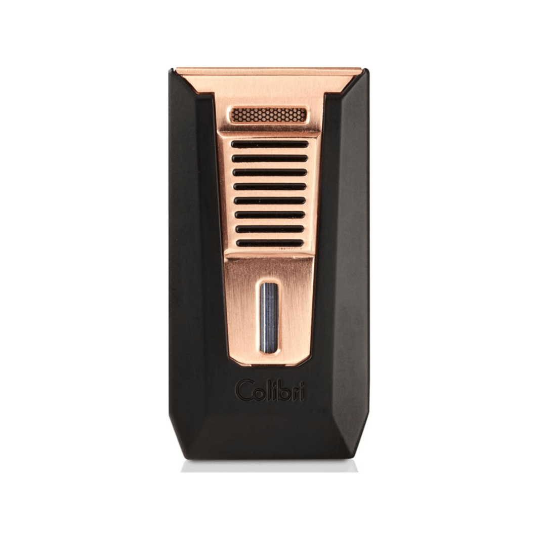 colibri-slide-ii-zigarrenfeuerzeug-schwarz-matt-rosegold image 1