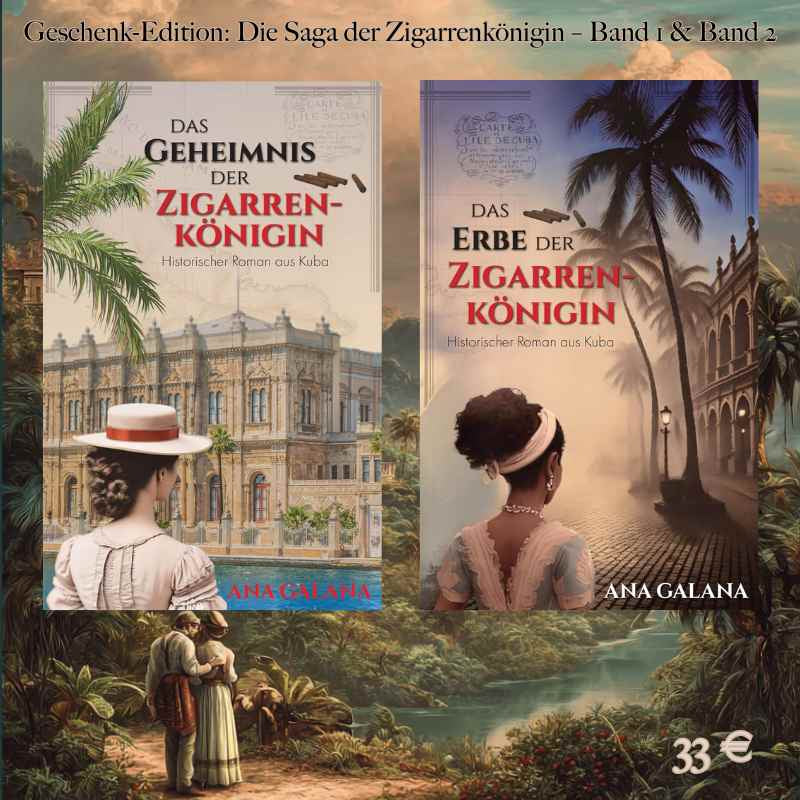 la-galana-saga-der-zigarrenk-nigin-geschenkset-band-1-2-buchset image 1