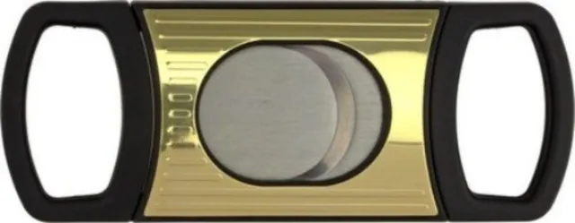 la-galana-zigarren-abschneider-gold-schwarz-doppelschnitt image 1