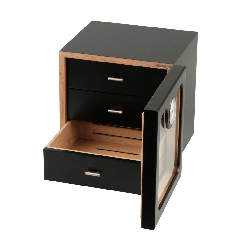 humidorschrank-schwarz-f-r-50-zigarren-mit-hygrometer image 3
