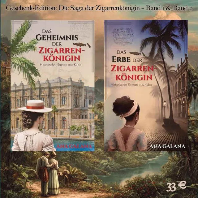la-galana-saga-der-zigarrenk-nigin-geschenkset-band-1-2-buchset image 1