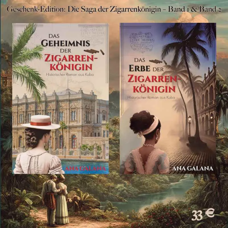 la-galana-saga-der-zigarrenk-nigin-geschenkset-band-1-2-buchset image 1