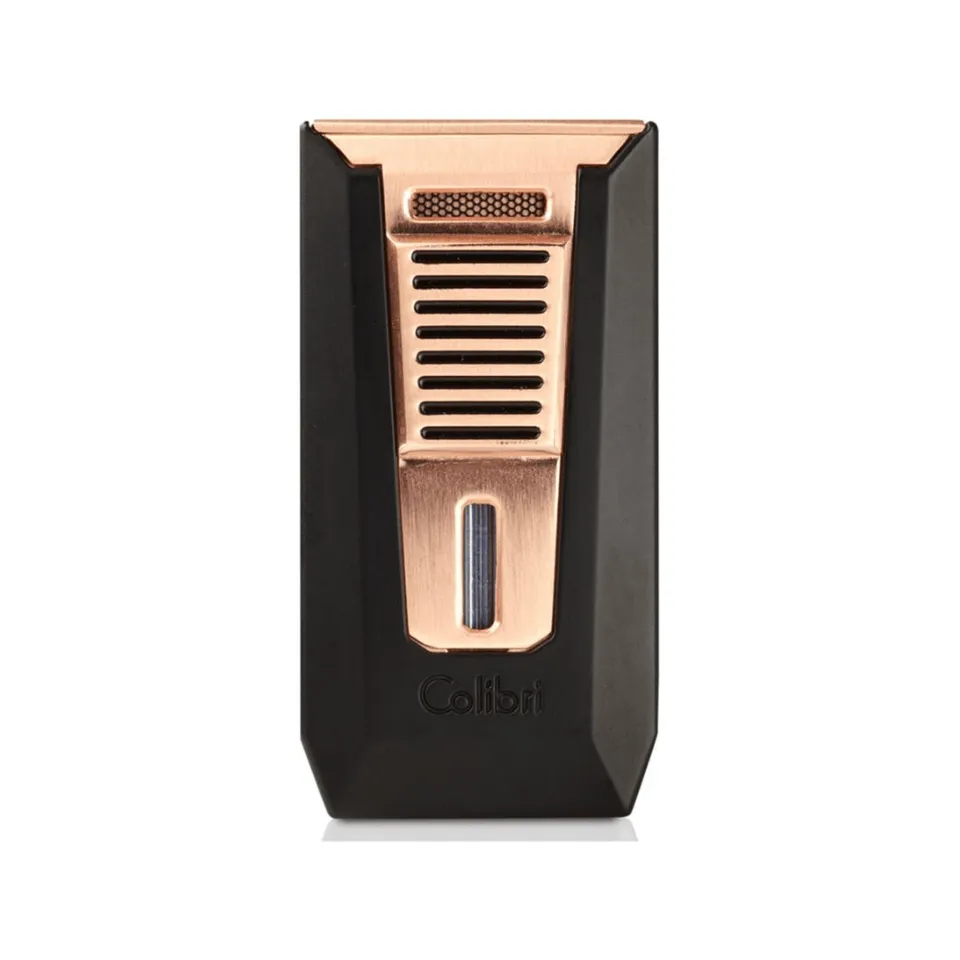 colibri-slide-ii-zigarrenfeuerzeug-schwarz-matt-rosegold image 1
