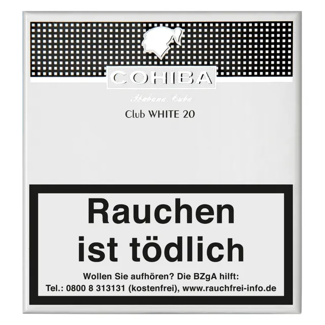 cohiba-white-club-20-cigarillos-packung-mild-kubanisch image 1