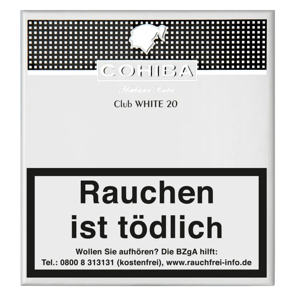 cohiba-white-club-20-cigarillos-packung-mild-kubanisch image 1