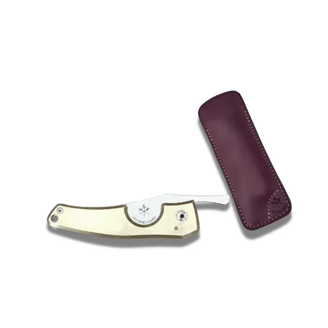 les-fines-lames-zigarrenmesser-messing-etui-burgunder image 1