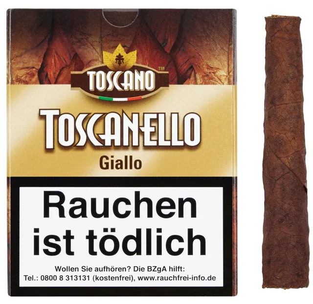 toscano-toscanello-giallo-cigarillos-vanille-5er-pack image 1