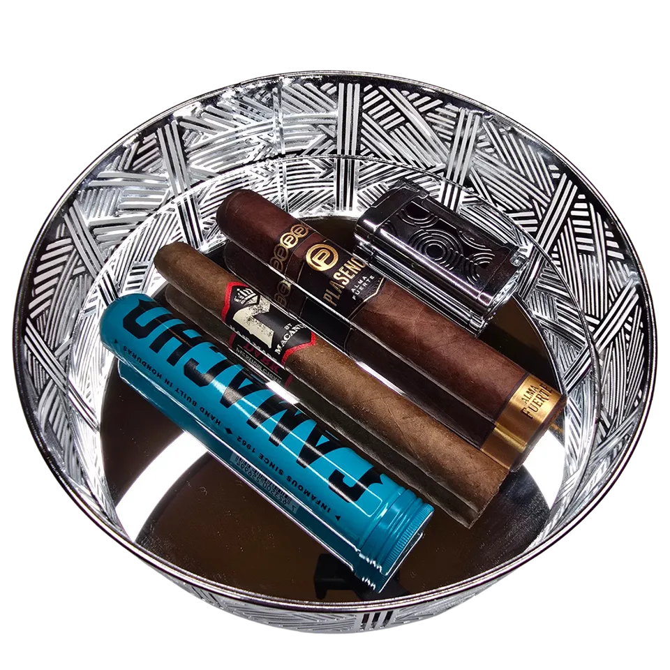 la-galana-geschenkset-ii-zigarren-set-tablett-mit-feuerzeug image 1