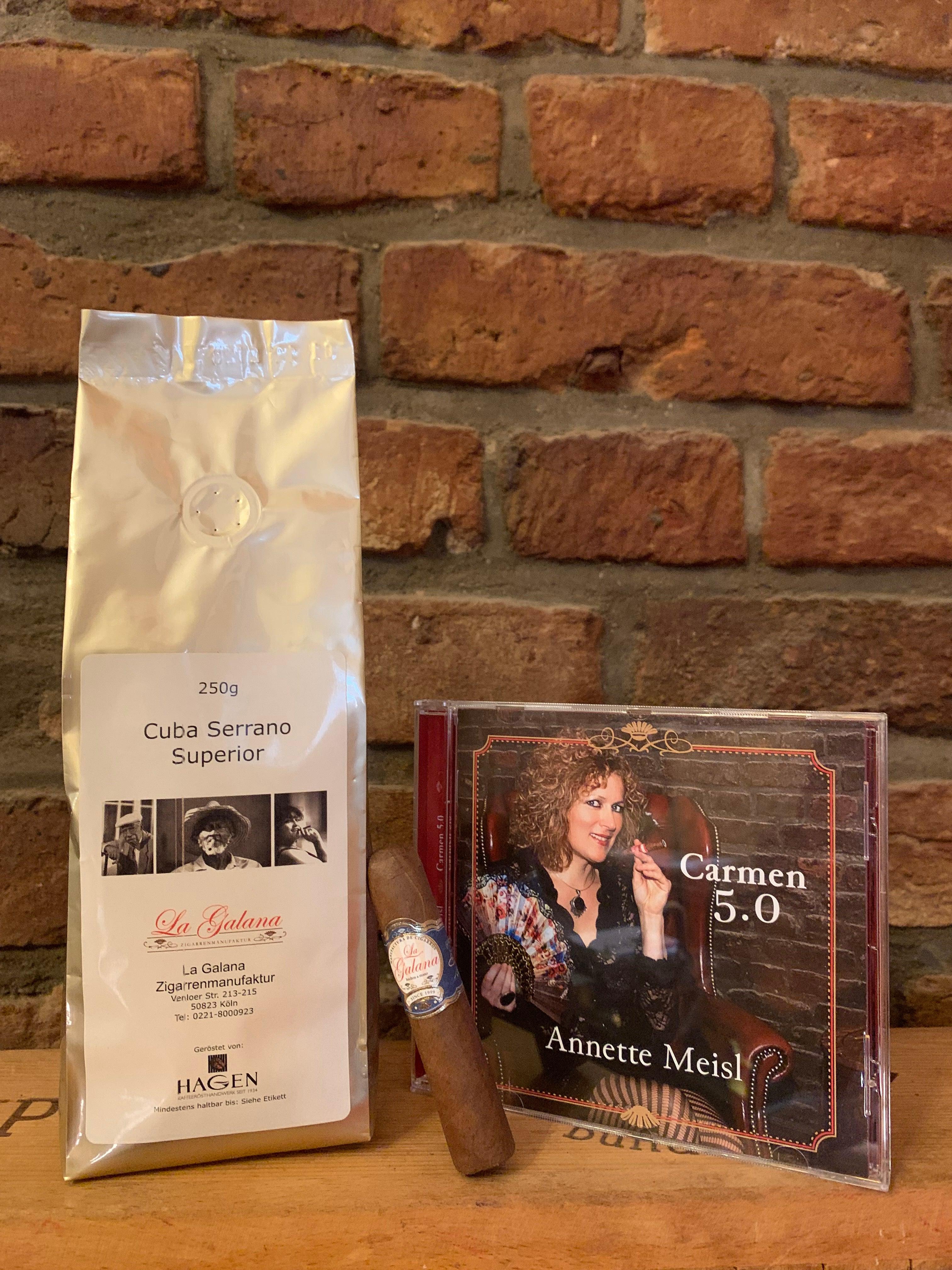 la-galana-ladies-geschenk-carmen-cd-kaffee-zigarre-set image 3